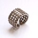 spring fashion - Inverted Hearts Ring in Stainless Steel. modern design 3D printed, fashion gifts