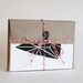 Arrowhead stationery set in BLACK, pack of 5