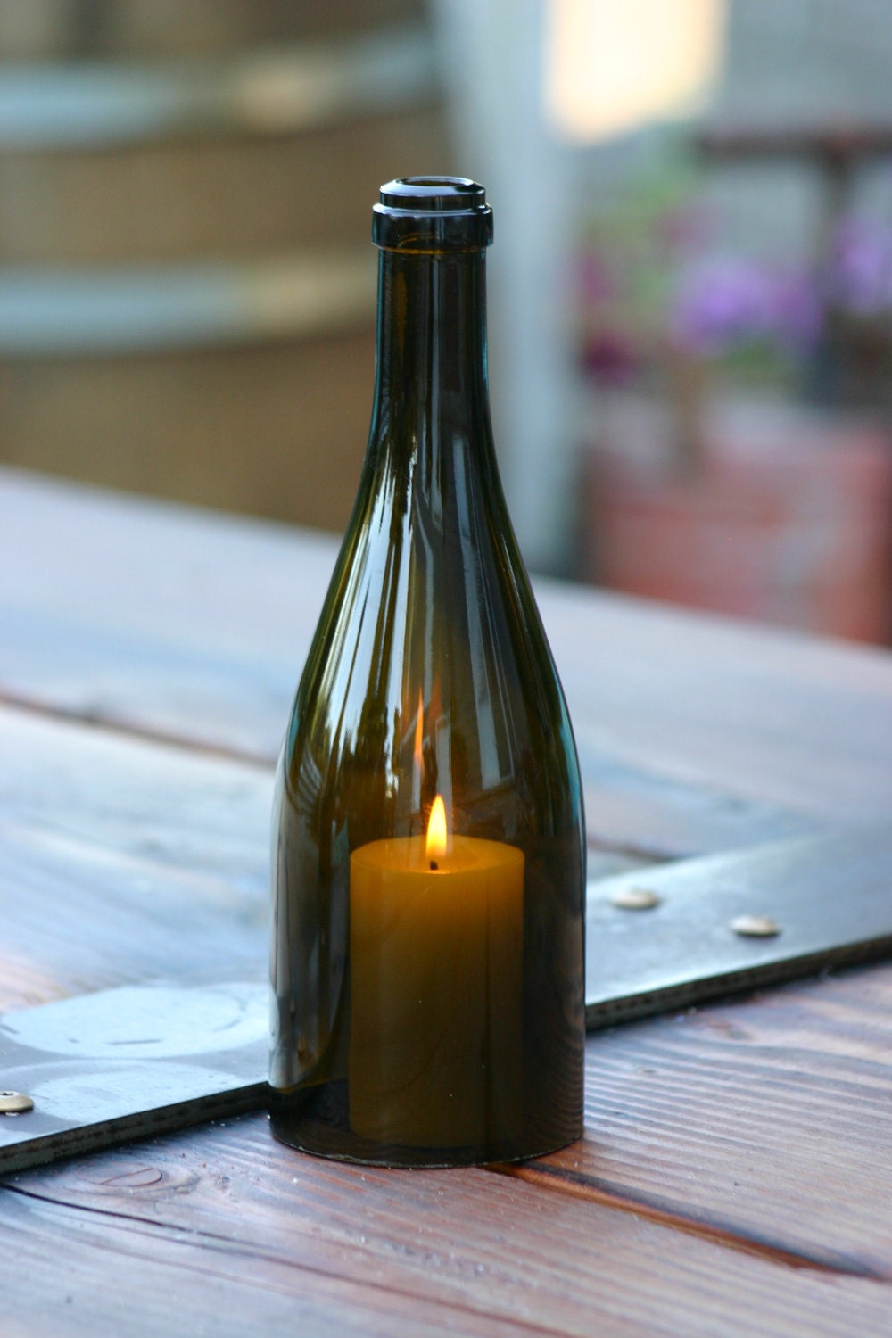 Wine Bottle Candles