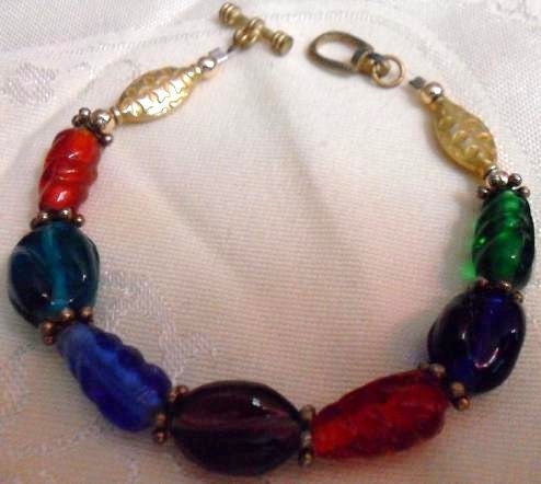 Colorful Glass "Candies" Bracelet