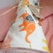 Rainbow Organic Baby Blanket: Circus Troupe on Elephant Parade printed on Cotton Jersey with cream Poly Fleece blanket.