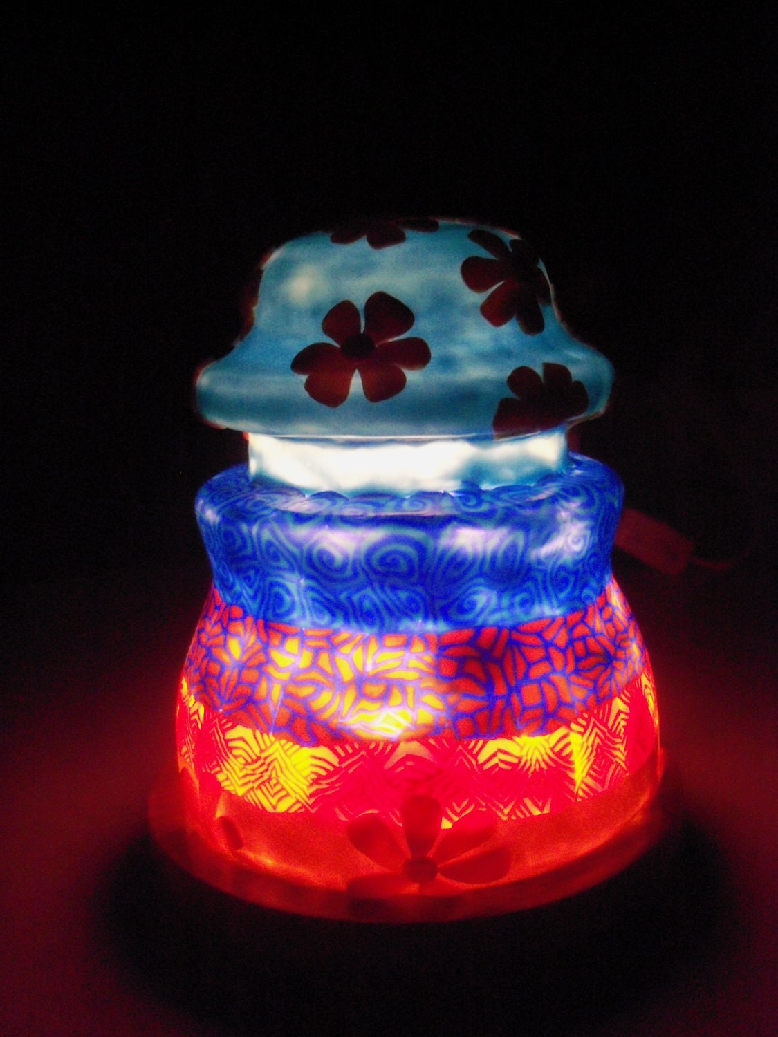 Glass Insulator Night Light - Feeling Groovy Lamp