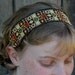 Headband floral jacquard head band vintage trim women hair accessory