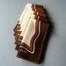Vintage Vera Neumann Napkins - Brown Wave