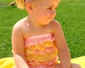 Petti Romper - Light Pink and Yellow