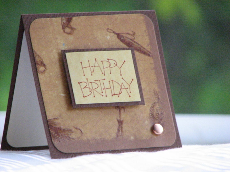 CLEARANCE A Fisherman's Friend - Masculine Birthday Greeting Card