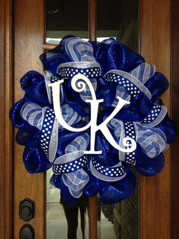 University Of Kentucky Deco Poly Mesh Wreath