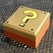 Super Mario Brothers, Nintendo, wooden Brick box,luigi,80's,classic