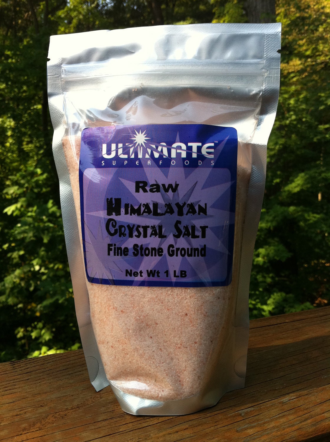 RAW pink Himalayan Crystal Salt fine stone ground 1 lb. bag