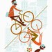 ONE POSTER LEFT - Uphill Downhill Artcrank Poster - 18 x 24 (1st Edition)