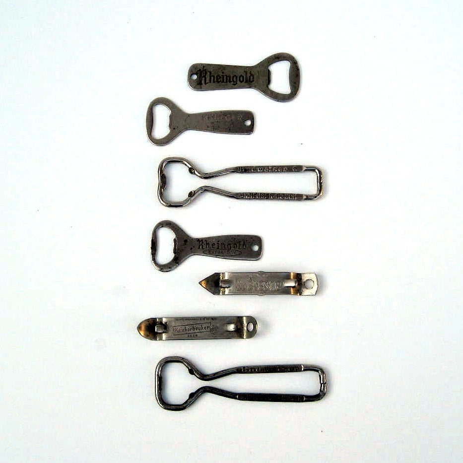 Vintage Beer Bottle and Can Opener Collection from 1950s and 1960s