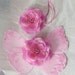 baby headband and butterfly wings set newborn photo prop light pink butterfly - jeweled sequined rhinestone flowers ready to ship