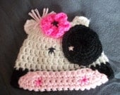 1-3 Year Cow Hat - Photo Prop