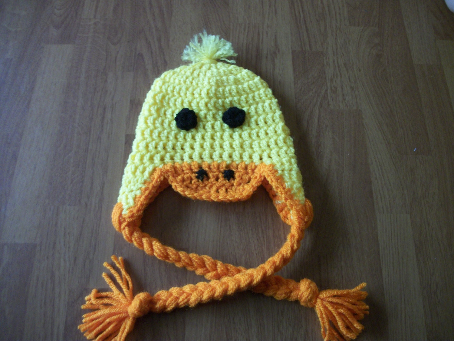 4-12 Year Duck Hat -Easter Photo Prop