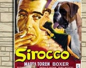 Boxer Vintage Movie Style Poster Canvas Print  NEW Collection by Nobility Dogs