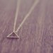 Little Gold Triangle Necklace