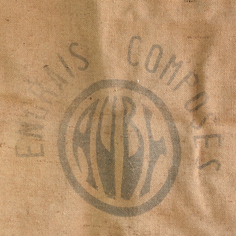 Vintage French Burlap Hessian Linen Sack, Very Long Size, Cushion Cover or Furnishing Panel