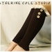 IRREGULAR Imperfect lace leg warmers ROOMIER calf fit womens 3 wood button chocolate by Catherine Cole Studio all sales final
