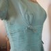 Cocktail Dress 1950's/60's in Soft Teal Chiffon