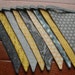 SALE Ready to Ship, 9 Ft 9 Large Flags, Flag Banner in Yellows and Grey