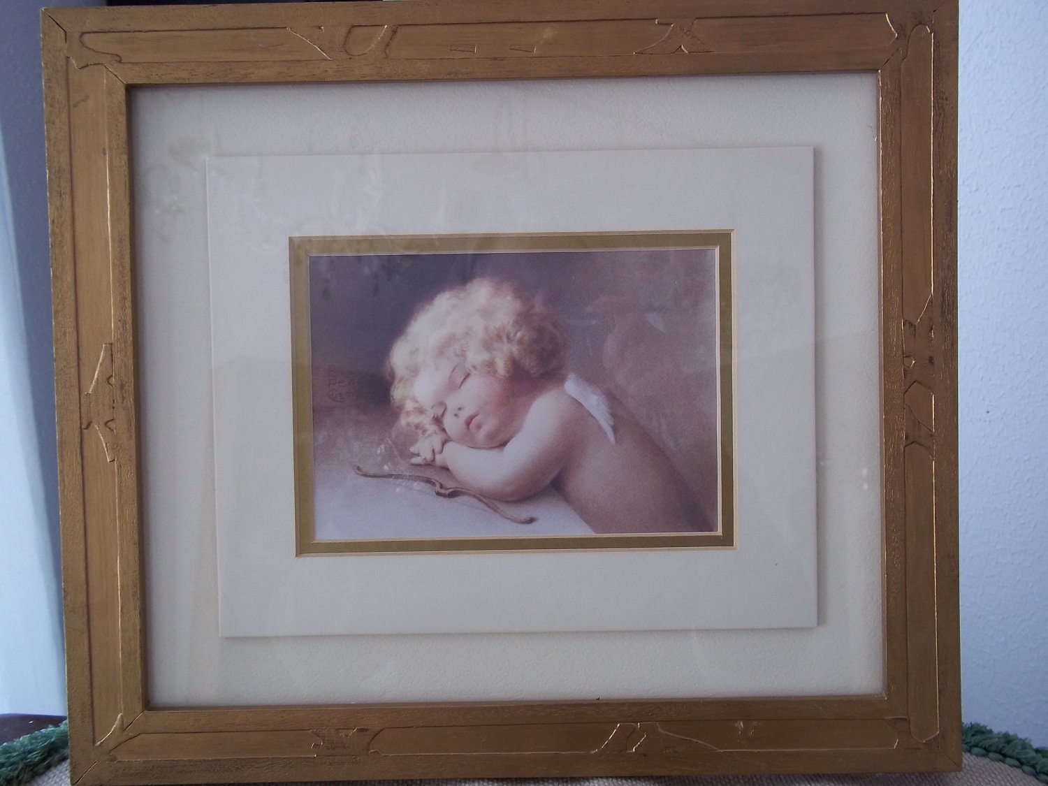 Bessie Pease Gutmann - "Cupid Caught Napping"  Print