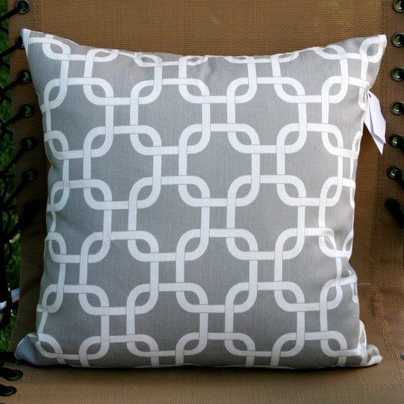 Premier Prints Grey Gotcha Pillow Cover- 16x16 inches- Hidden Zipper Closure