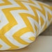 Premier Prints Yellow Chevron Pillow Cover- 16x16 inches- Hidden Zipper Closure