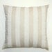 MEMORIAL DAY SALE- Premier Prints Beige and Cream Striped Pillow Cover- 18x18 inches- Hidden Zipper Closure