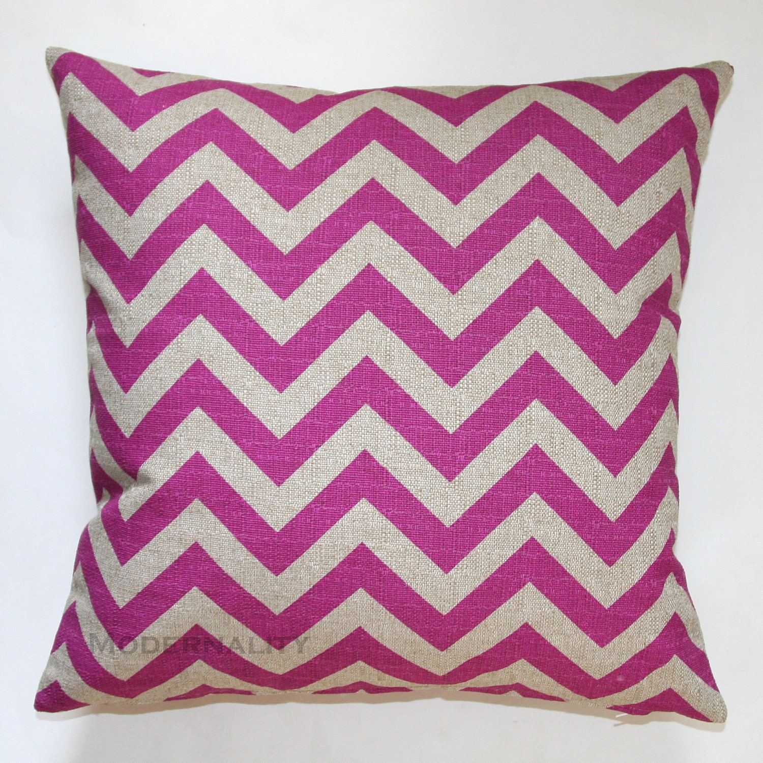 Premier Prints Mystical Fuschia Chevron Pillow Cover- 20x20 inches- Hidden Zipper Closure