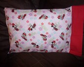 Minnie Mouse travel toddler sized pillow and pillowcase  Novelty pillow
