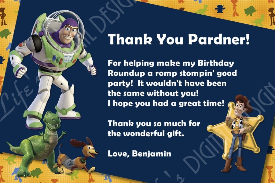 Toy Story Birthday Invitation Woody, Buzz Lightyear and Jesse Photo Option Customizable Printable