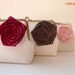 Custom bridesmaid gift with Set of 3 botanical Clutches