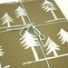 Wrapping Paper Kraft paper with white - gift wrap for all occasion set of 5 sheets--YOU CHOOSE