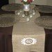 Personalized Burlap Wedding Table Runner- decor for farm, beach, woodland weddings and eco friendly home decor