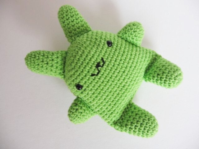 Super Kawaii Crocheted Bunny No.2 - Green