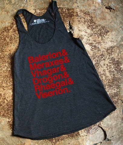 Game of Thrones Racerback Tank -- Targaryen Dragons