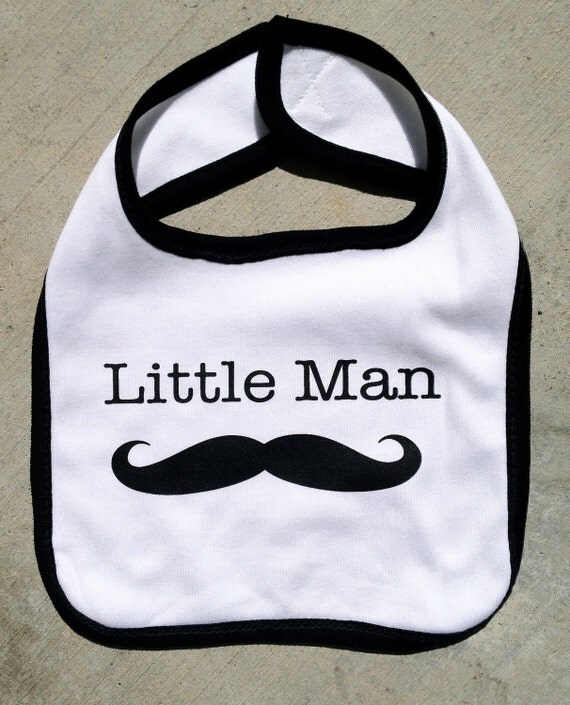 Little Man Mustche Bib