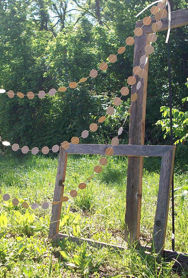 Rustic Dots 30ft. Garland /////// Wedding Garland // Country Wedding // Rustic Candy Buffett // Shabby Chic Decor //