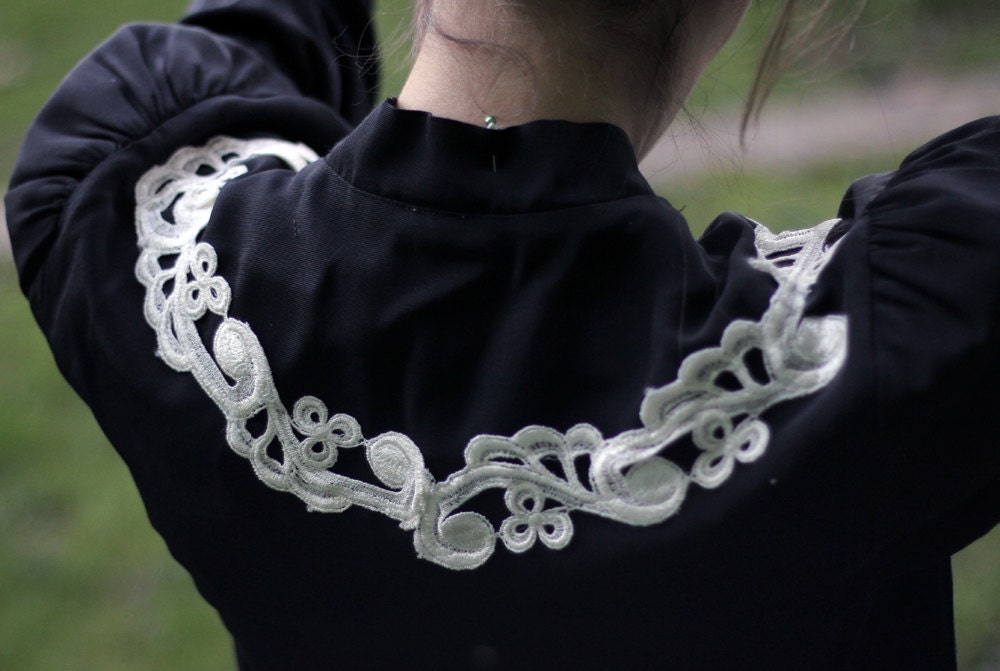 Vintage Elegance Cropped Blazer - Upcycled Couture