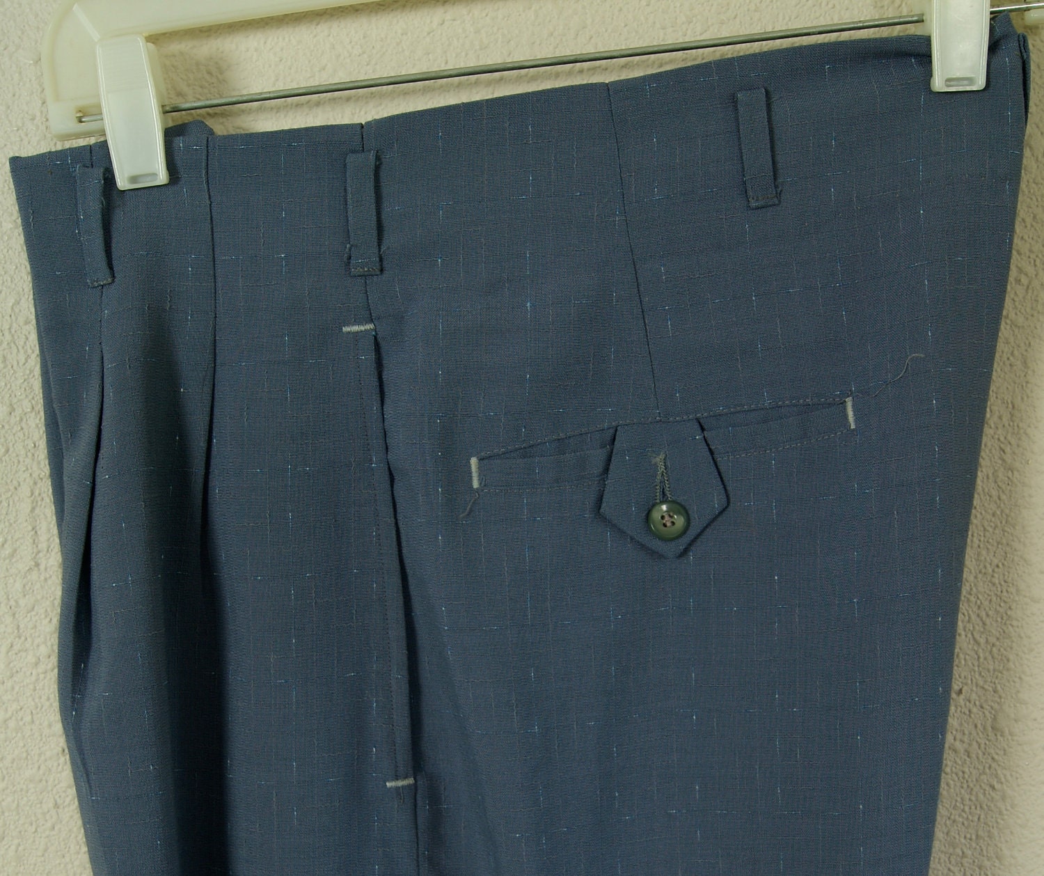 50s -32 W- Flecked - Rayon - Hollywood Waist - Pants - 1950s - RnR - Rockabilly