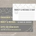 engagement stock the bar party invitation and drink recipe card - DIY printable by YellowBrickStudio