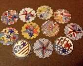 Set of 24 Assorted Handcrafted Cardstock 4th of July Tags 6.99