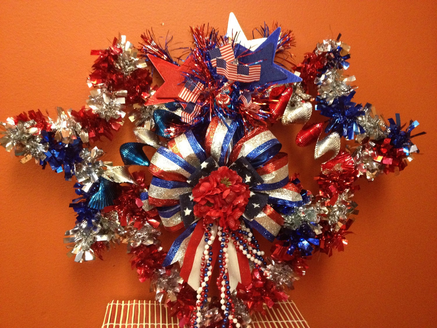 Vintage Inspired Patriotic Wreath