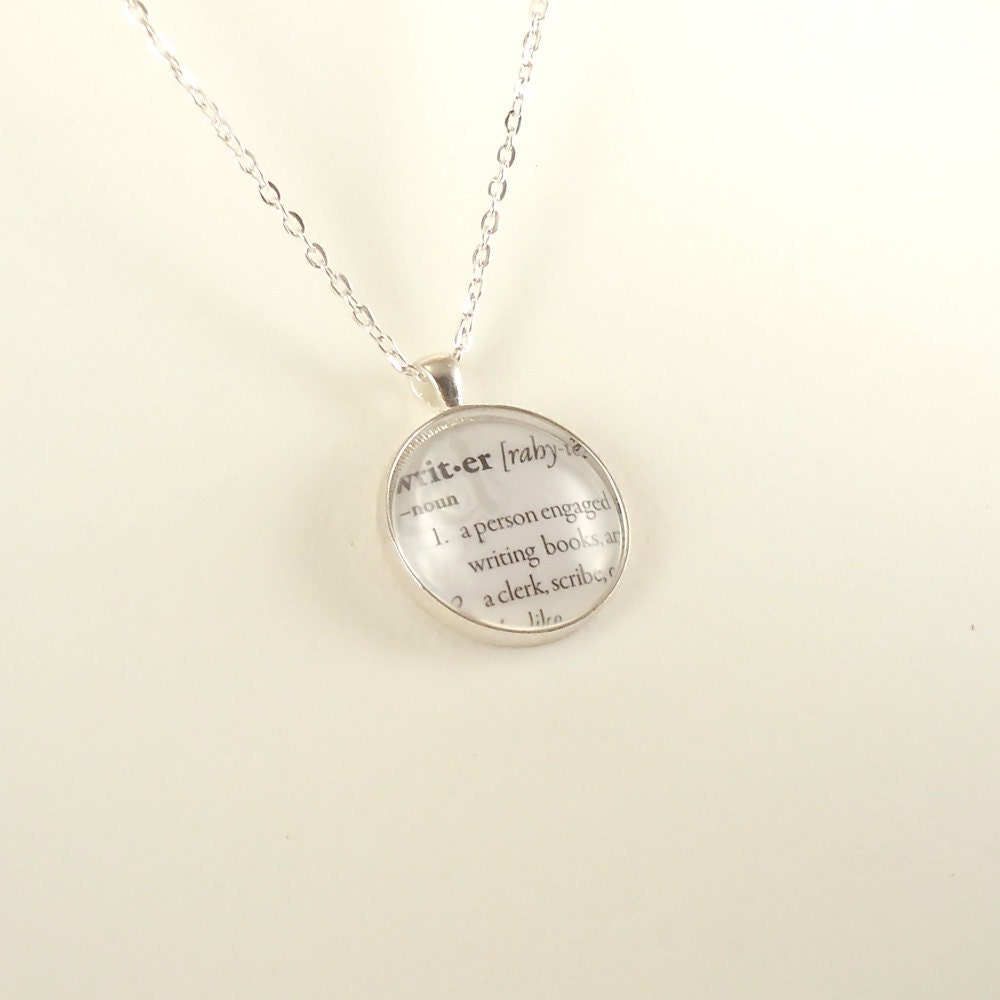 Personalized Necklace - Custom Dictionary Word Necklace - Dictionary Jewelry