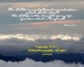 Pink Skies on the Cherohala Skyway, TN with Bible Verse