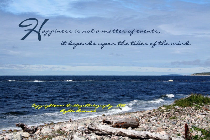 Newfoundland Shores with Inspirational Quote