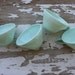 Vintage sea foam green Watertown Lifetime Ware melmac coffee tea cups set of 4