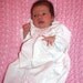 Hand Smocked Infant Gown with Monogramming
