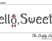 Hello, Sweetie - Doctor Who Inspired PDF Cross Stitch Pattern - INSTANT DOWNLOAD