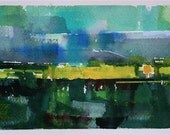 Field 116 original watercolor 7" x 5"